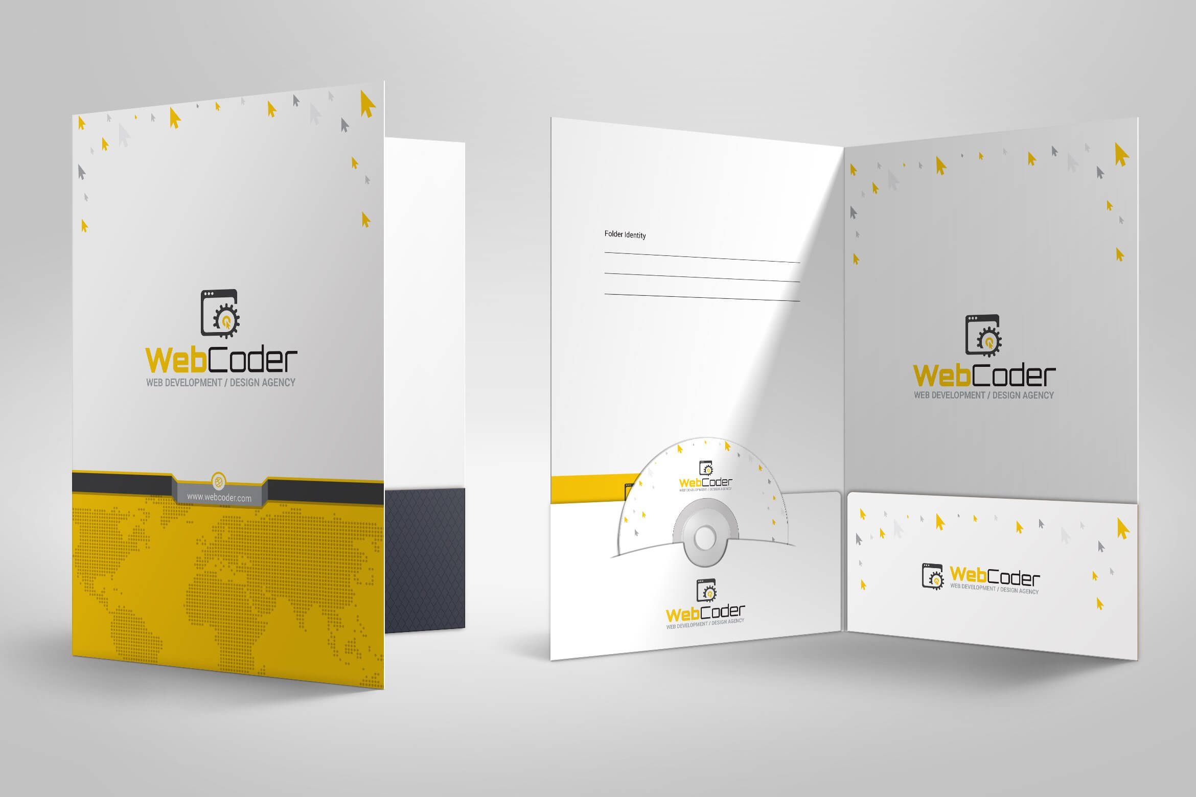 01 presentation folder pocket folder paper file holder design template free download