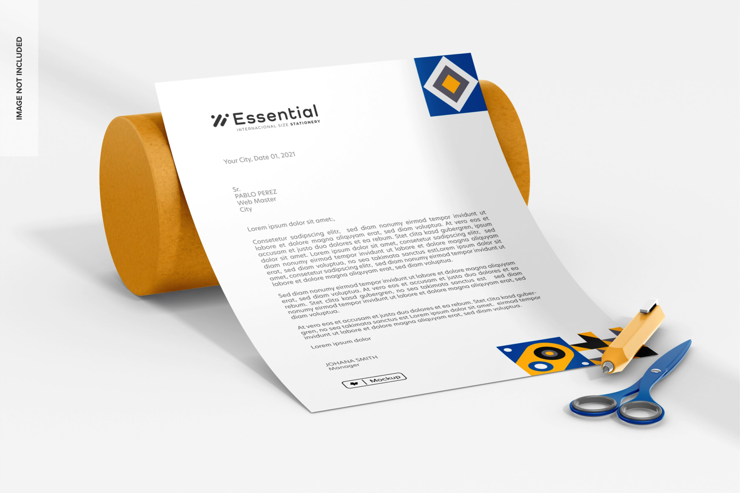 a3 letterhead mockup perspective scaled